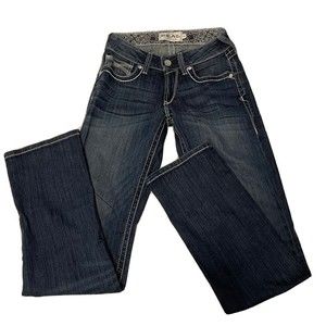 Ariat Womens Real Denim Mid Rise Straight Leg Jeans Size 27R Dresden Dark Wash